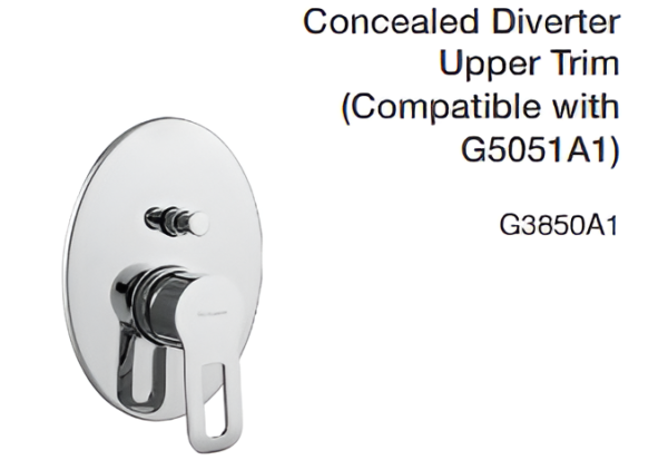concealed diverter upper trim (compatible with g5051a1)
