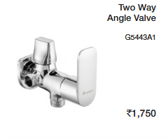 two way angle valve