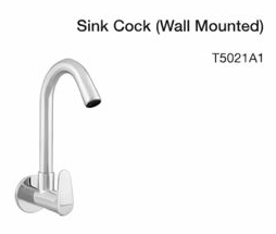 sink cock (wall mounted)