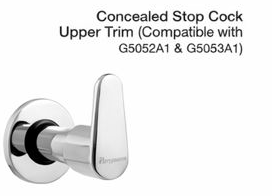 concealed stop cock upper trim (compatible with g5052a1 & g5053a1)
