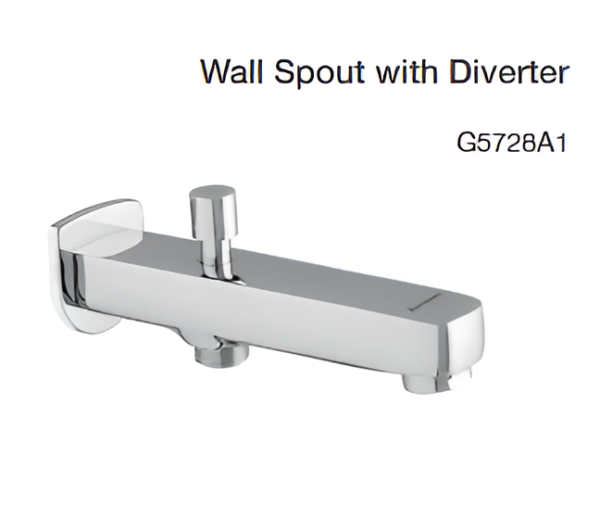 wall spout with diverter