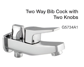 two way bib cock with two knobs