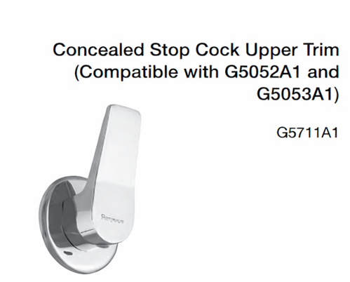 concealed stop cock upper trim (compatible with g5052a1 and g5053a1)