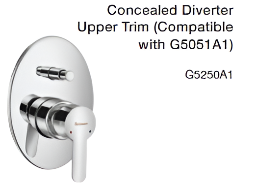 concealed diverter upper trim (compatible with g5051a1)