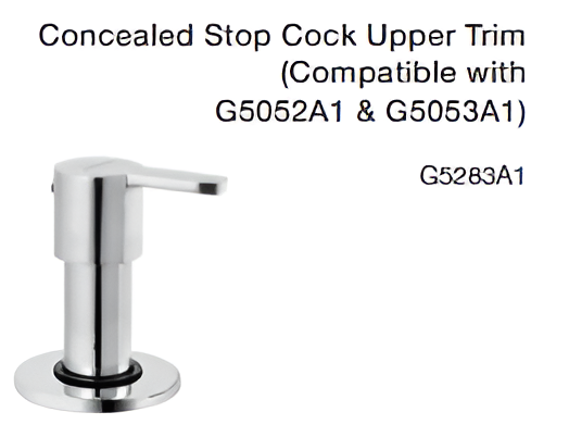 concealed stop cock upper trim (compatible with g5052a1 & g5053a1)