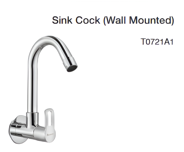 sink cock (wall mounted)