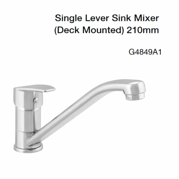 single lever sink mixer(deck mounted)210mm