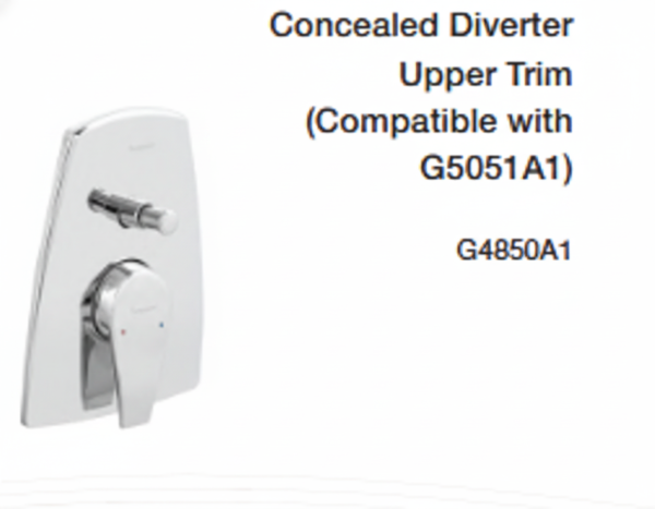 concealed diverter upper trim (compatible with g5051a1)
