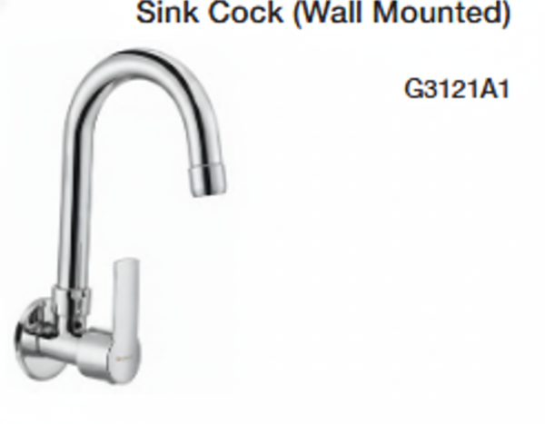 sink cock (wall mounted)