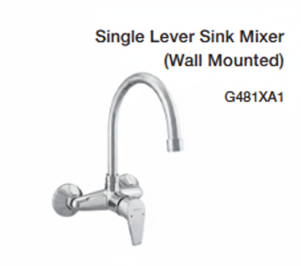 single lever sink mixer (wall mounted)