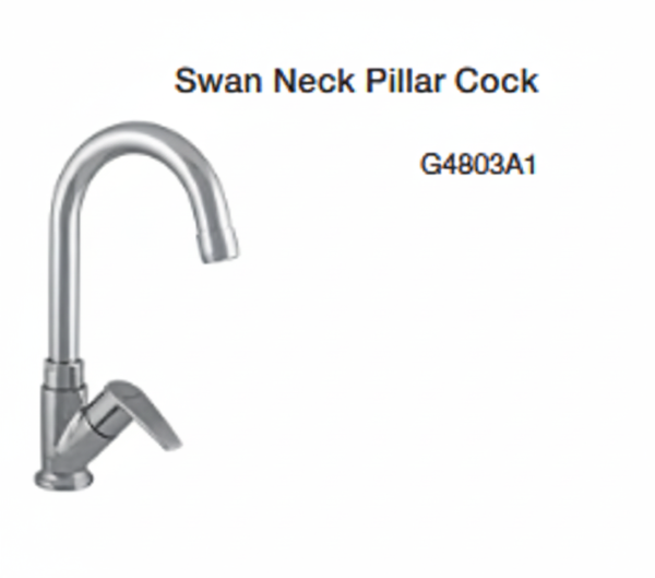 swan neck pillar cock