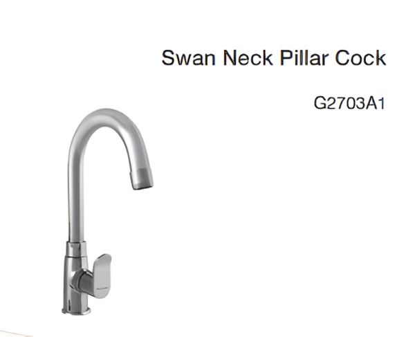 swan neck pillar cock
