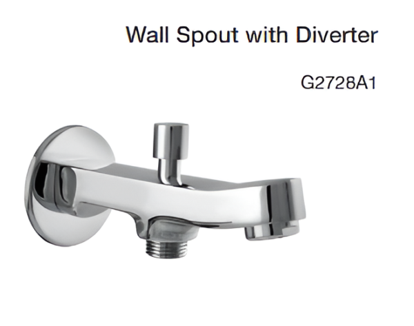 wall spout with diverter