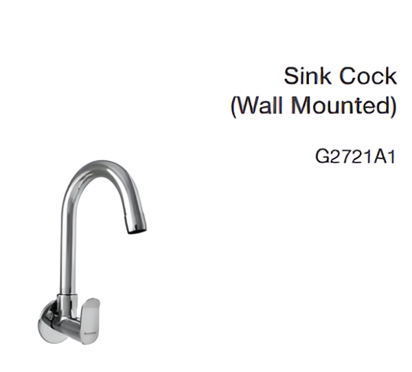 sink cock (wall mounted)