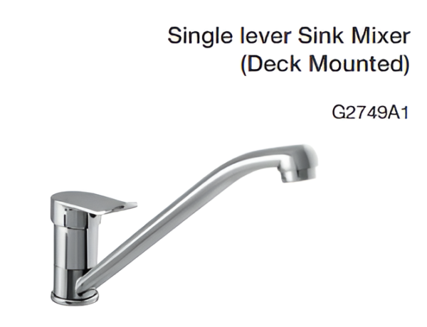 single lever sink mixer (deck mounted)