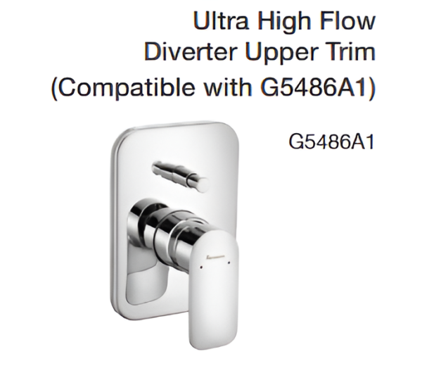 ultra high flow diverter upper trim (compatible with g5486a1)