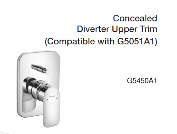 concealed diverter upper trim (compatible with g5051a1)