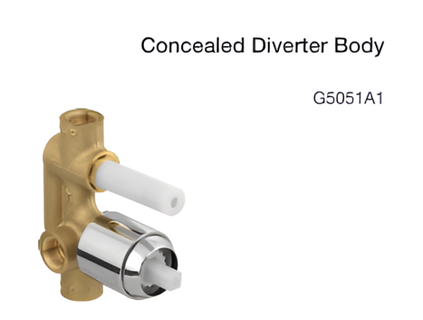 concealed diverter body