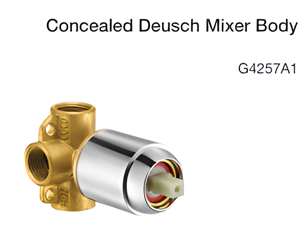 concealed deusch mixer body
