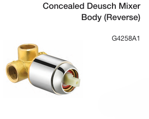 concealed deusch mixer body (reverse)