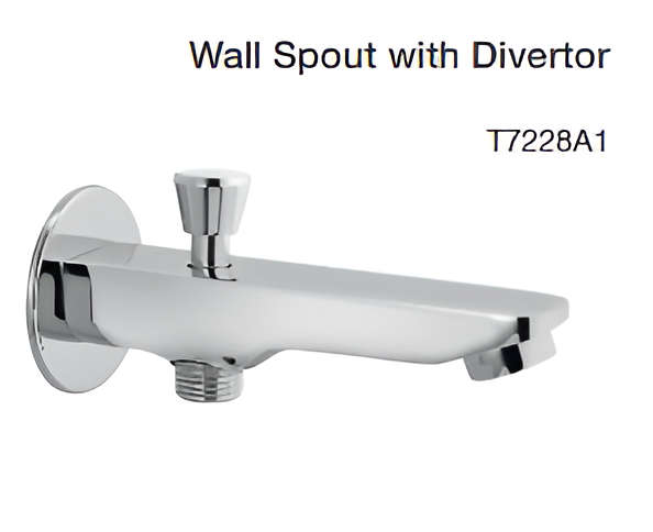 wall spout with divertor