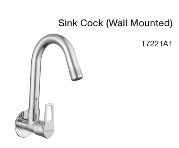 sink cock (wall mounted)