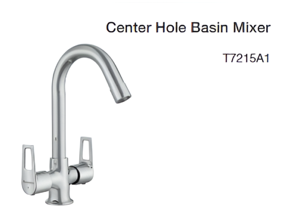 center hole basin mixer