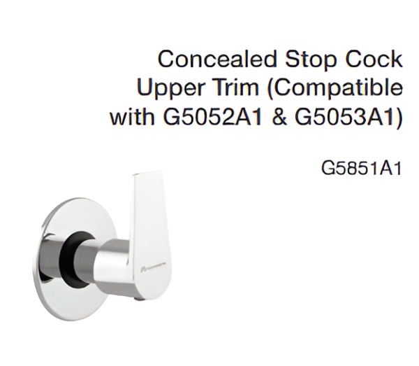 concealed stop cock upper trim (compatible with g5052a1 & g5053a1)