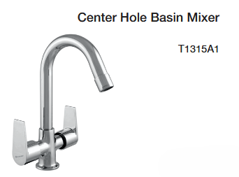 center hole basin mixer