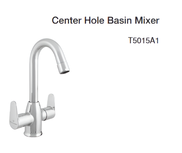 center hole basin mixer