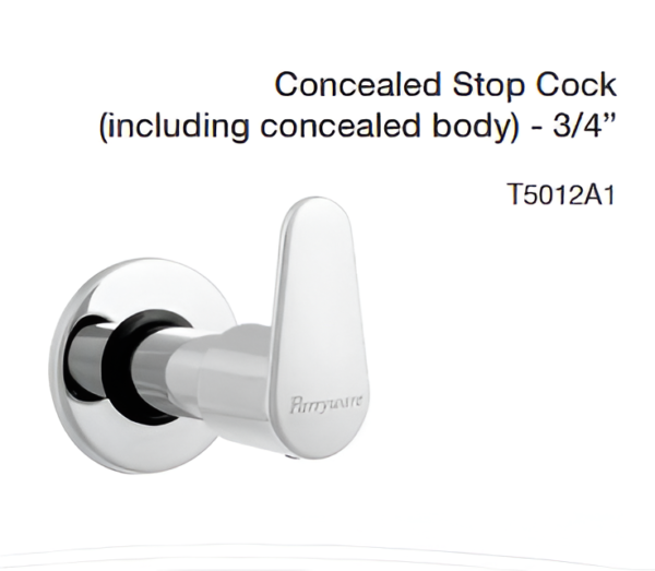 concealed stop cock (including concealed body) 3/4”