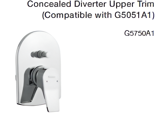 concealed diverter upper trim (compatible with g5051a1)