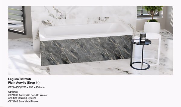 laguna bathtub plain acrylic